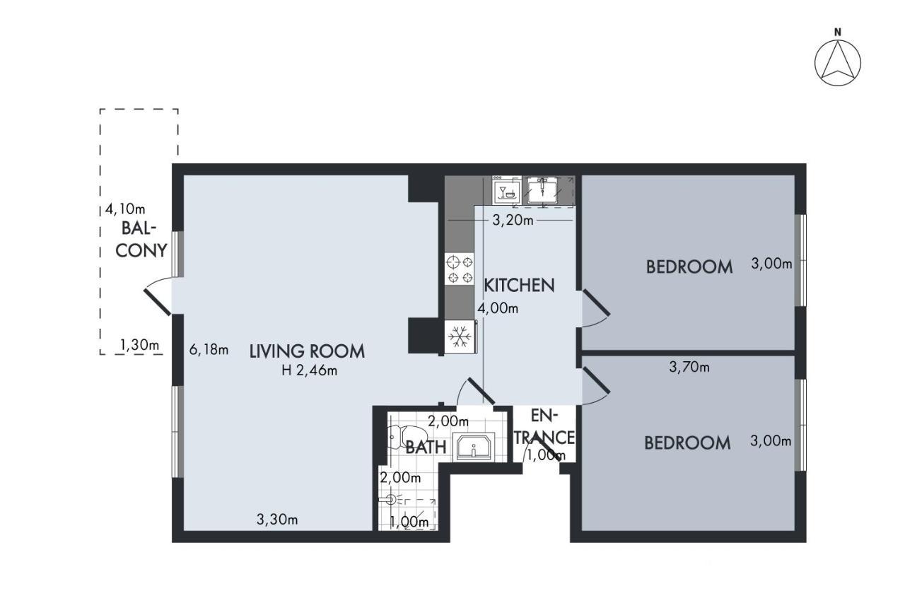 Sanders Charm - Amazing Two-Bedroom Apartment With Shared Garden Köpenhamn Exteriör bild